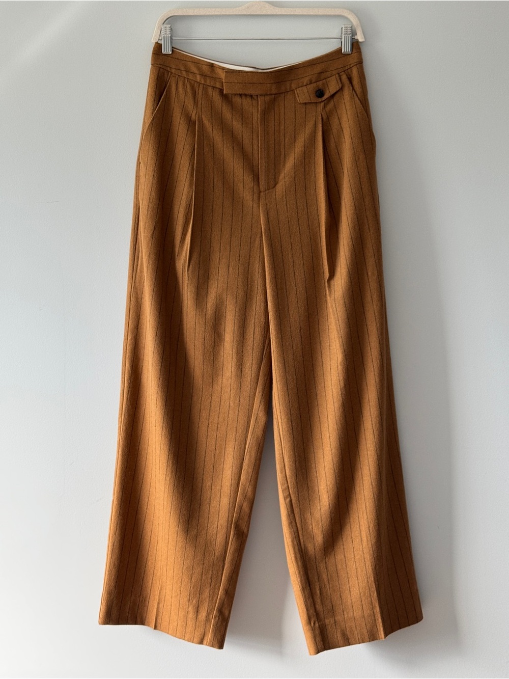 Madewell The Rosedale High-Rise Straight Pant in Pinstripe Size 8